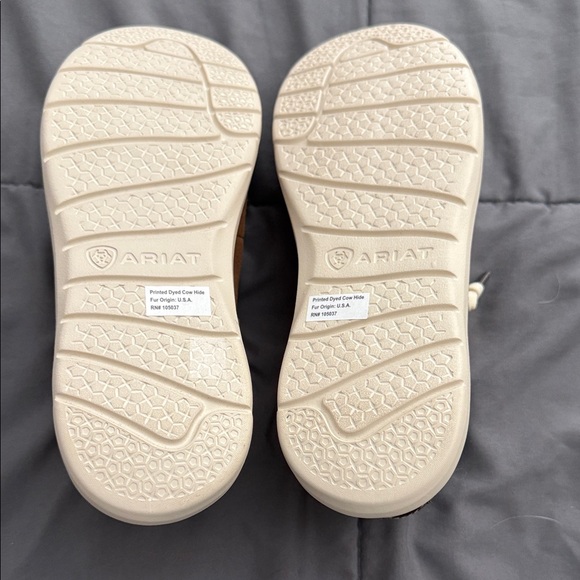 Ariat Cow Hair Print Hilo Slip On Suede Shoes Women 7.5 NEW - Picture 5 of 10